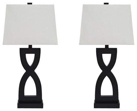 Amasai - Black - Poly Table Lamp (2/CN)