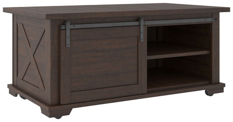 Camiburg - Warm Brown - Rectangular Cocktail Table