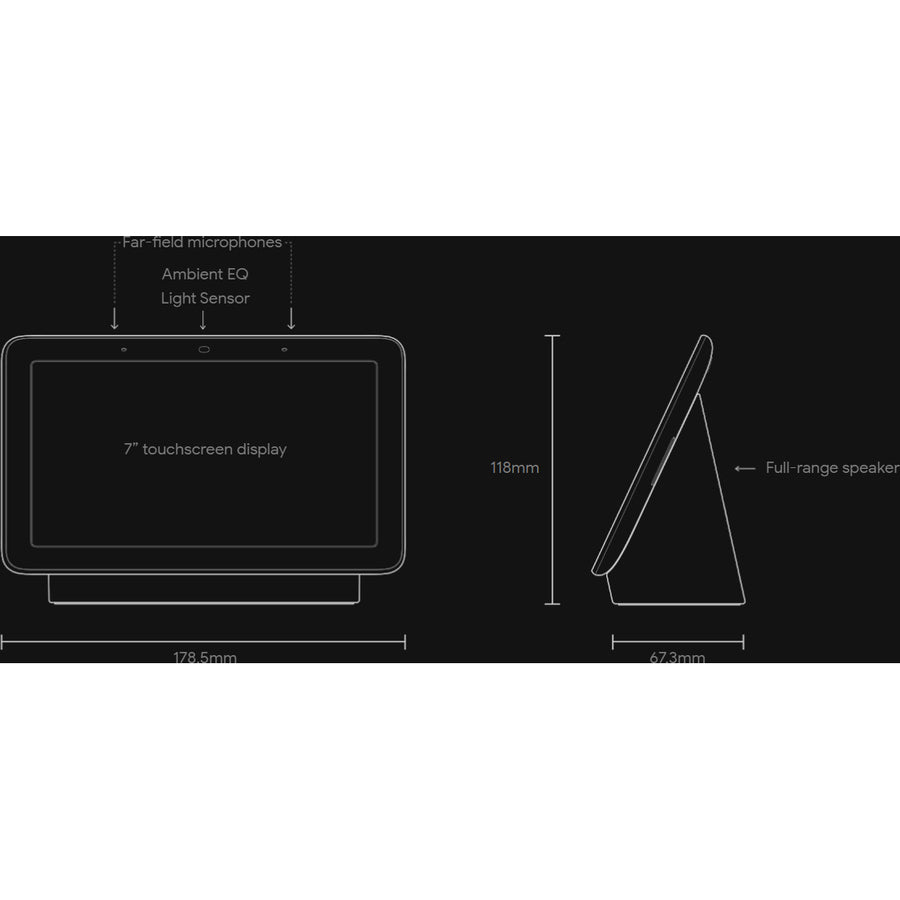 Google Nest Hub 2nd Gen - Smart Home Speaker and 7 Display with