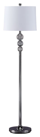 Joaquin - Clear/Chrome Finish - Crystal Floor Lamp (1/CN)