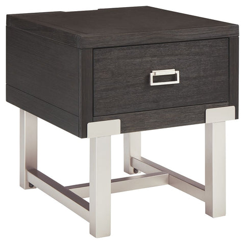 Chisago - Black - Rectangular End Table