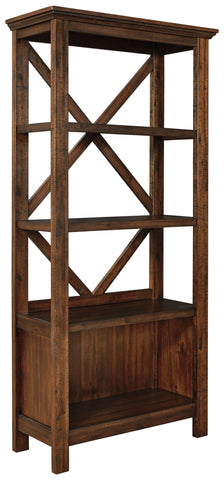 Baldridge - Rustic Brown - Large Bookcase