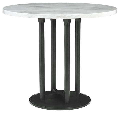 Centiar - Two-tone - Round DRM Counter Table