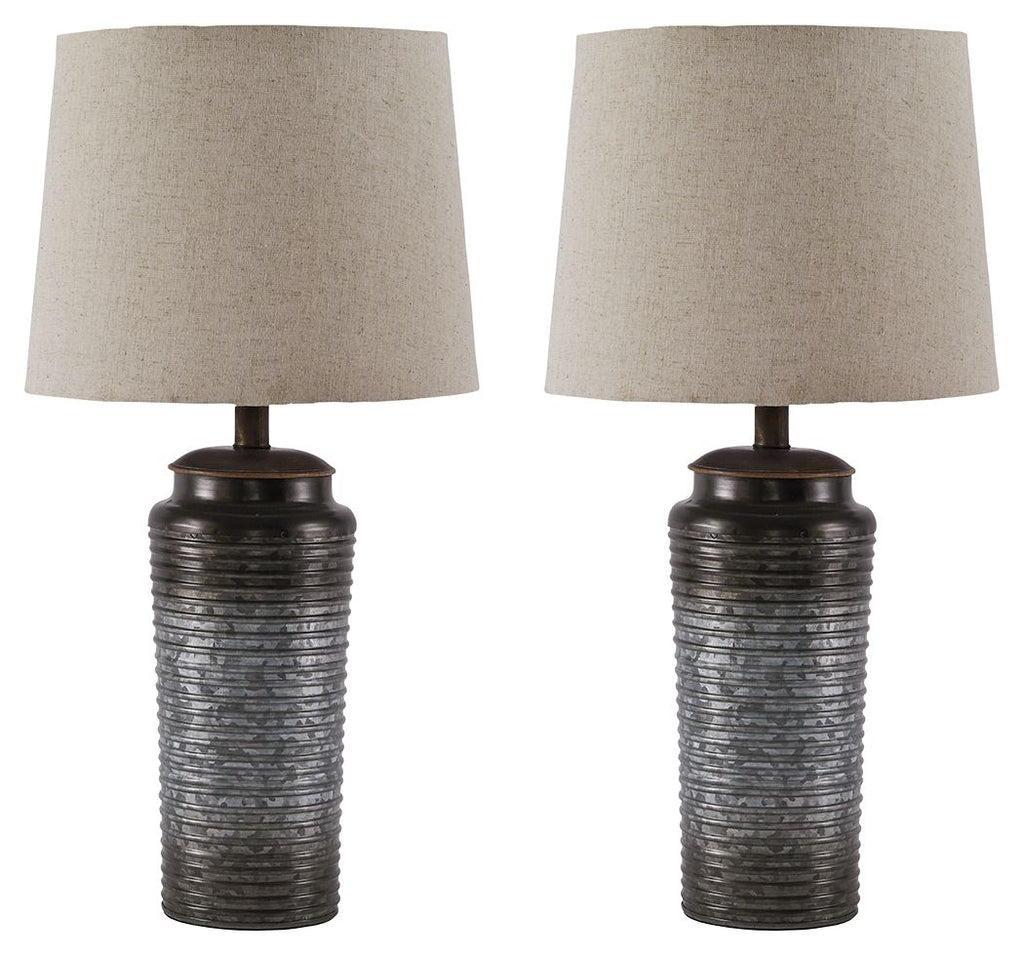 Norbert - Gray - Metal Table Lamp (2/CN)