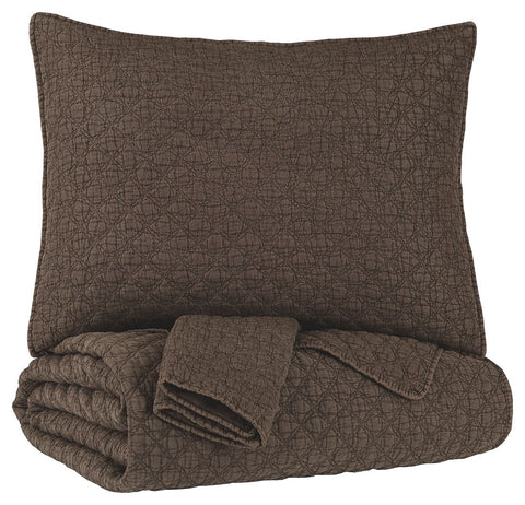 Ryter - Brown - King Coverlet Set