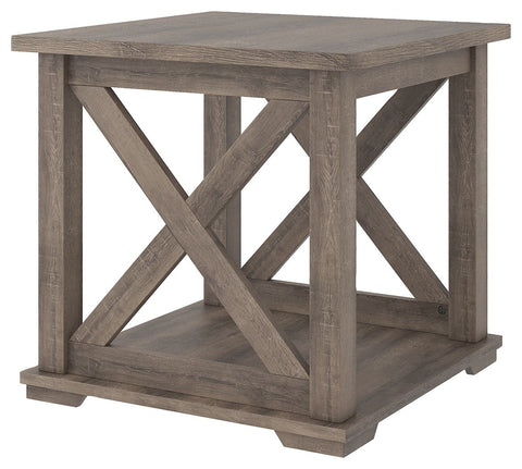 Arlenbry - Gray - Square End Table
