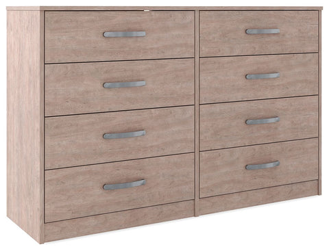 Flannia - Gray - Eight Drawer Dresser