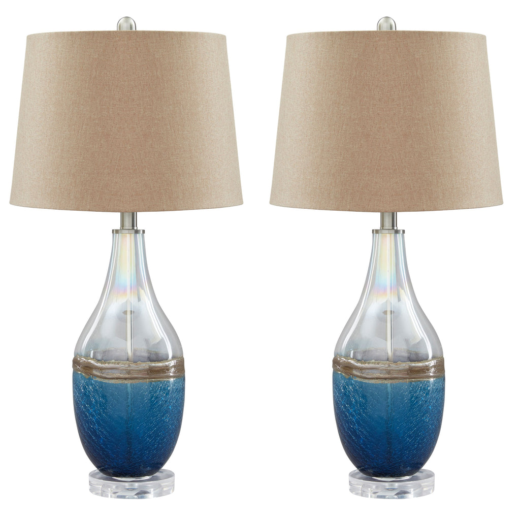 Johanna - Blue/Clear - Glass Table Lamp (2/CN)