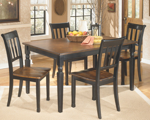 Owingsville - Black/Brown - Rectangular Dining Room Table