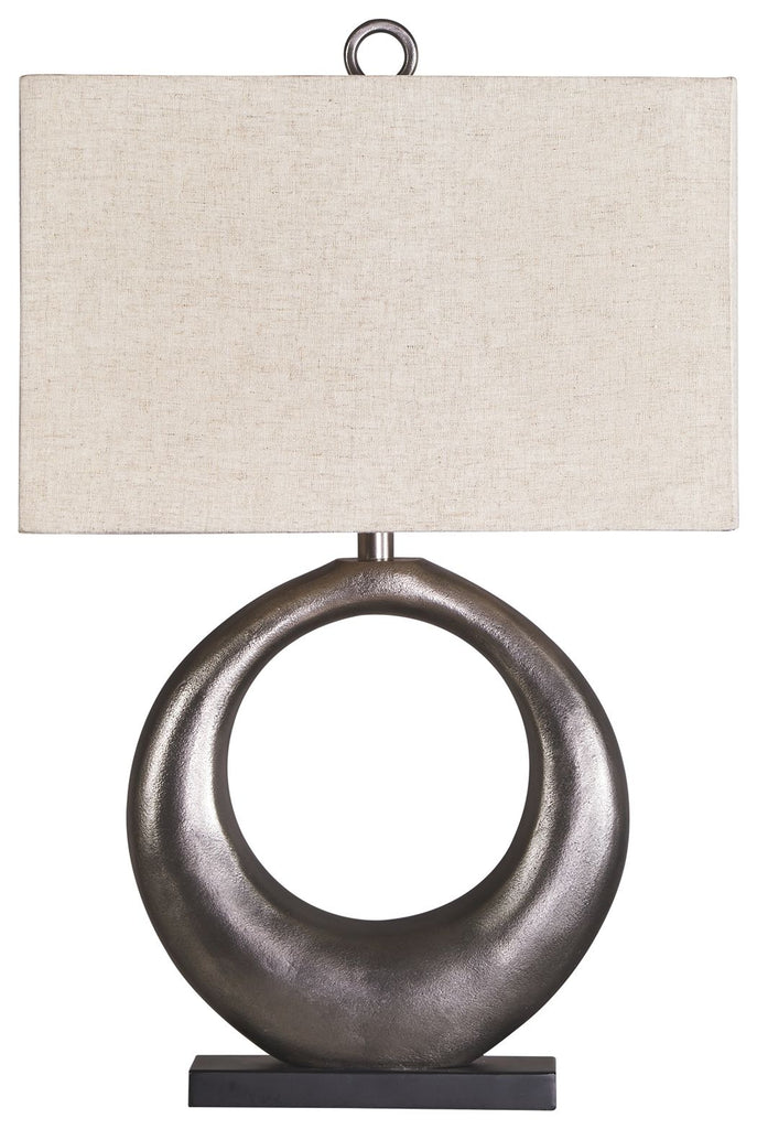 Saria - Antique Silver Finish - Metal Table Lamp (1/CN)