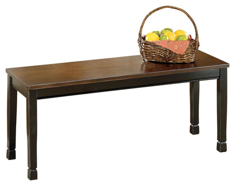 Owingsville - Black/Brown - Large Dining Room Bench