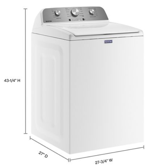 Maytag® 4.5 Cu. Ft. Top Load Washer with Deep Fill in White