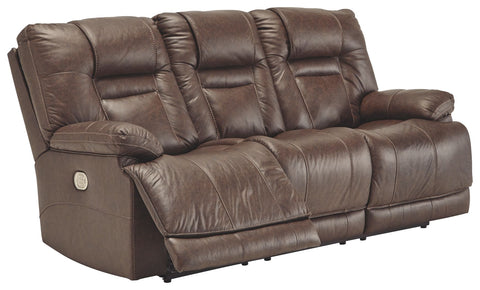 Wurstrow - Umber - PWR REC Sofa with ADJ Headrest