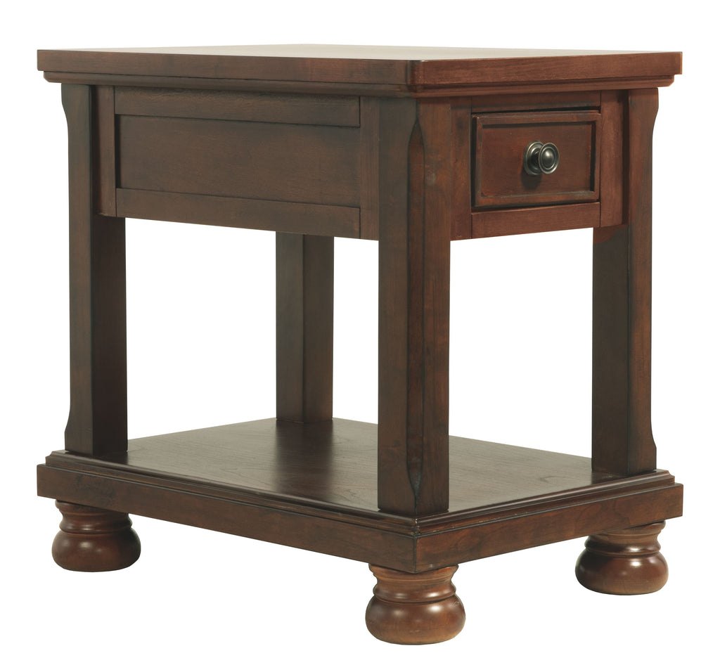 Porter - Rustic Brown - Chair Side End Table