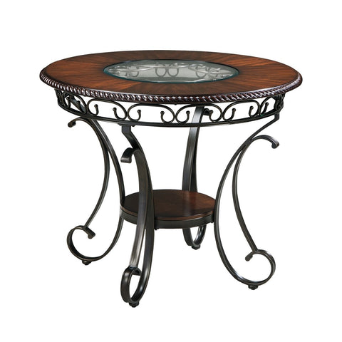 Glambrey - Brown - Round DRM Counter Table
