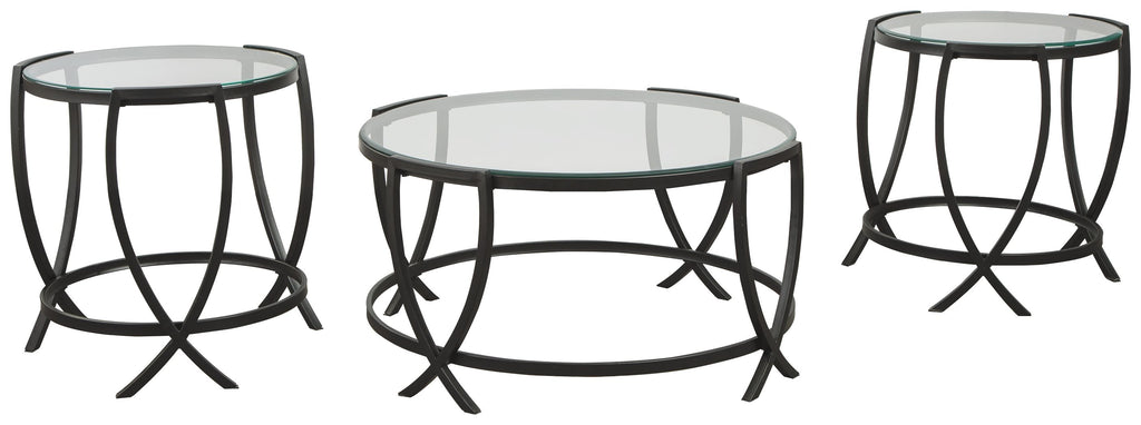 Tarrin - Black - Occasional Table Set (3/CN)