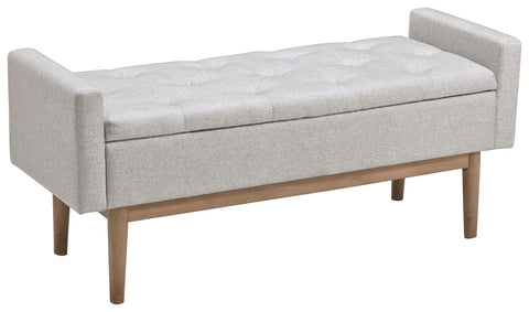 Briarson - Beige/Brown - Storage Bench