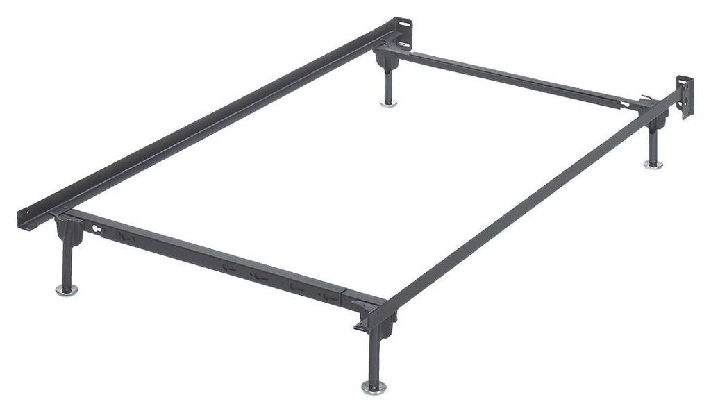 Frames and Rails - Metallic - Twin/Full Bolt on Bed Frame