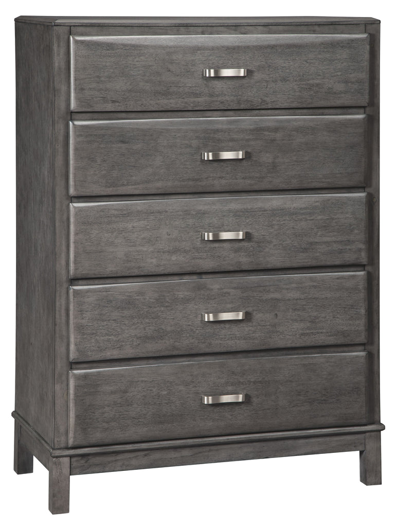 Caitbrook - Gray - Five Drawer Chest