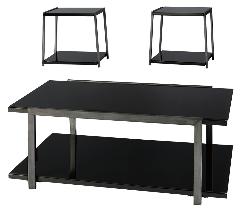 Rollynx - Black - Occasional Table Set (3/CN)