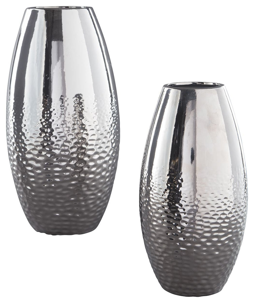 Dinesh - Silver Finish - Vase Set (2/CN)