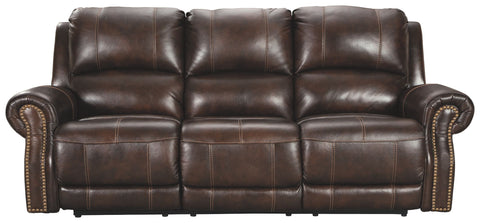 Buncrana - Chocolate - PWR REC Sofa with ADJ Headrest