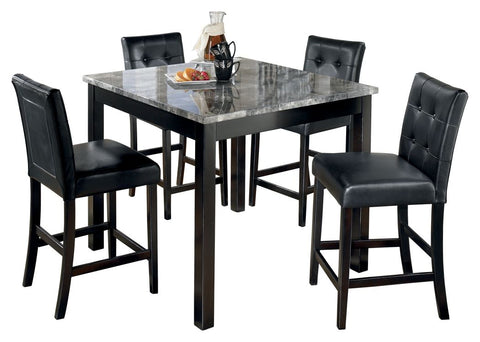 Maysville - Black - Square Counter TBL Set (5/CN)