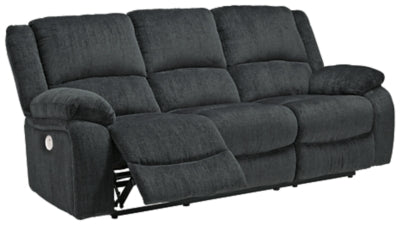 Ashley Furniture Draycoll Power Reclining Sofa Black/Gray