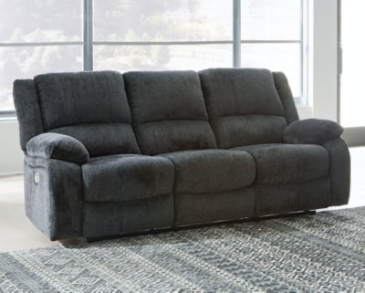 Ashley Furniture Draycoll Power Reclining Sofa Black/Gray
