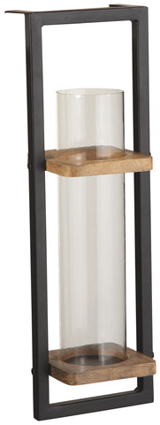 Colburn - Natural/Black - Wall Sconce