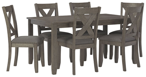 Caitbrook - Gray - RECT DRM Table Set (7/CN)