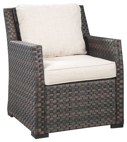 Easy Isle - Dark Brown/Beige - Lounge Chair w/Cushion (1/CN)