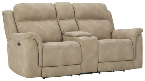 Next-Gen DuraPella - Sand - PWR REC Loveseat/CON/ADJ HDRST