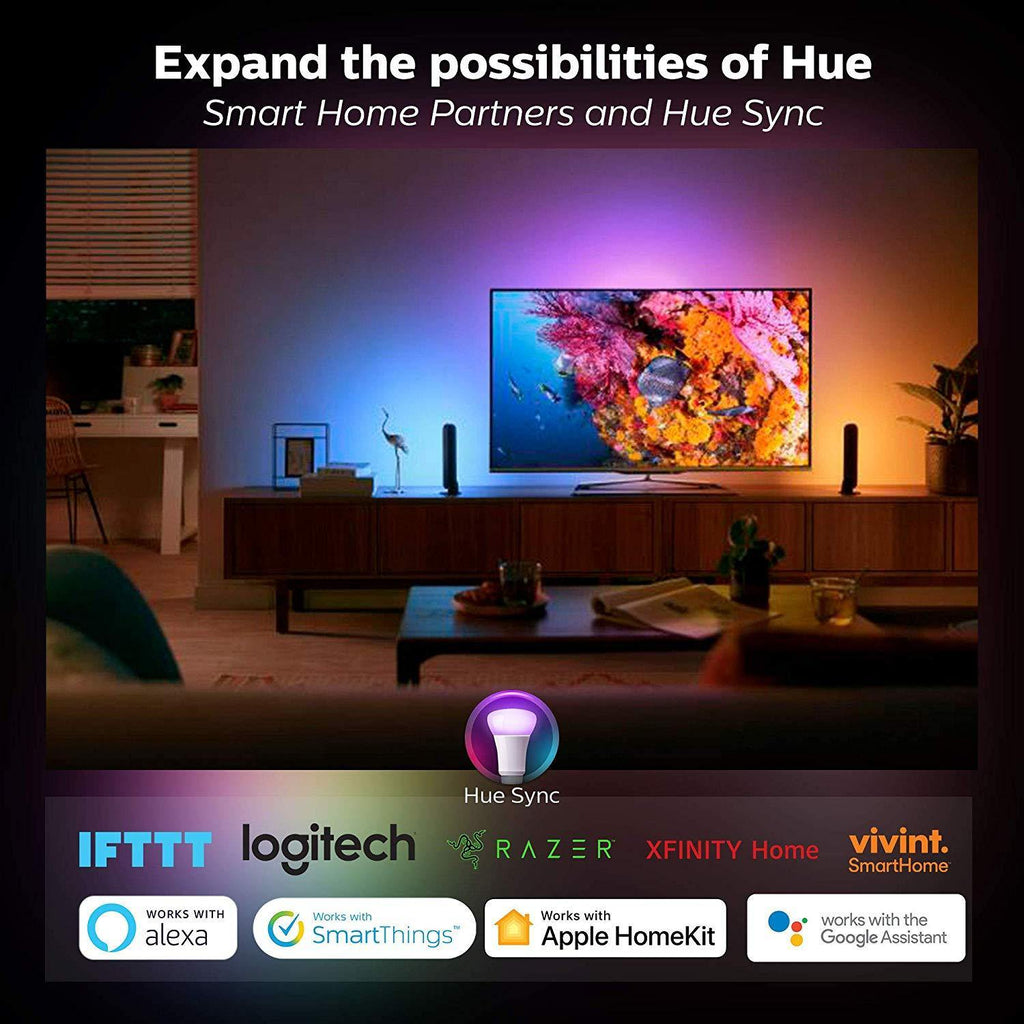 Philips Hue Smart Play Light Bar Extension, White - White & Color Ambiance  LED Color-Changing Light - 1 Pack - Requires Bridge and Hue Play Light Bar