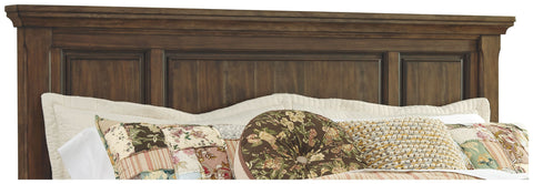 Flynnter - Medium Brown - Queen Panel Headboard