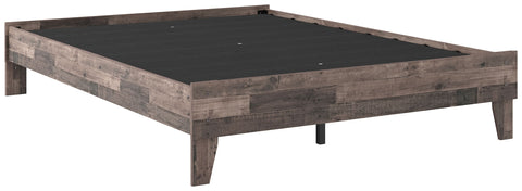 Neilsville - Multi Gray - Queen Platform Bed