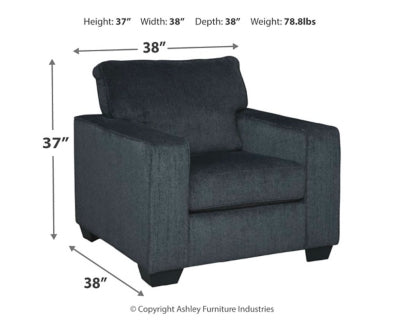 Ashley Furniture Altari Chair Black/Gray