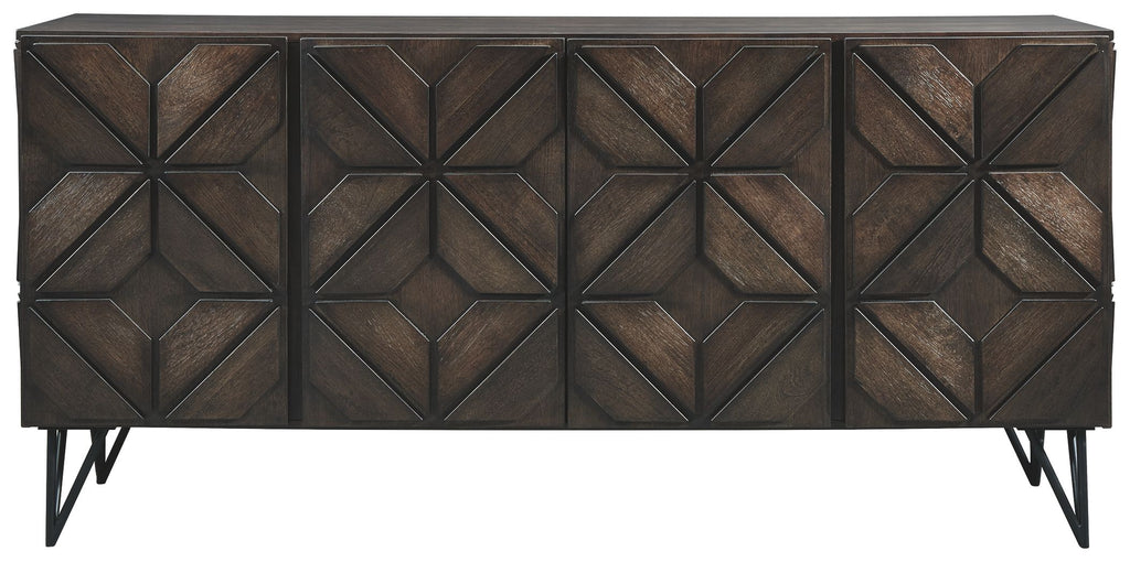 Chasinfield - Dark Brown - Extra Large TV Stand