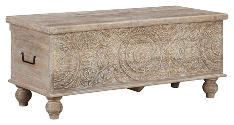 Fossil Ridge - Beige - Storage Bench