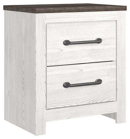 Gerridan - White/Gray - Two Drawer Night Stand