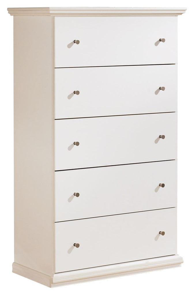Bostwick Shoals - White - Five Drawer Chest