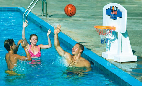 Swimline Pool Jam Combo Inground Volleyball/Basketball Game - Smart Neighbor