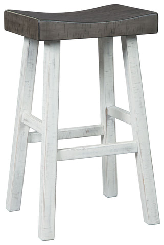 Glosco - Brown Gray/Antique White - Tall Stool (2/CN)