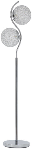 Winter - Clear/Silver Finish - Metal Floor Lamp (1/CN)