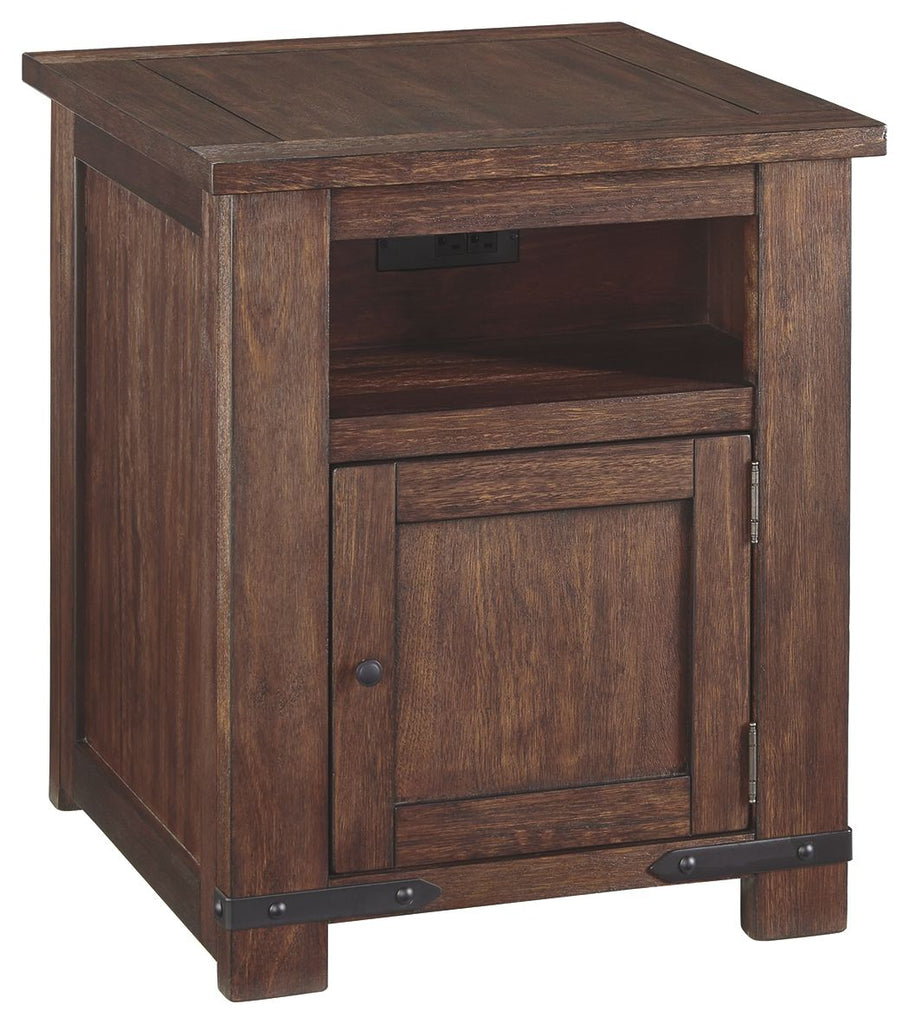 Budmore - Brown - Rectangular End Table