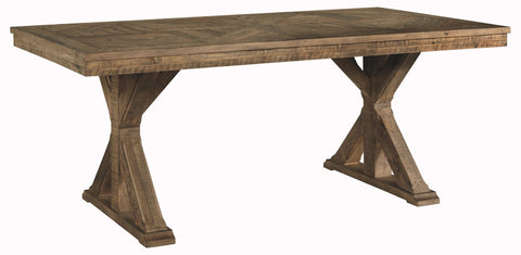 Grindleburg - Light Brown - Rectangular Dining Room Table