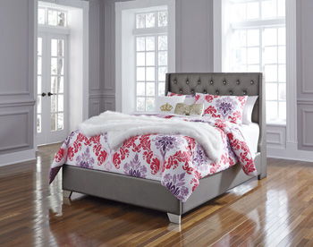Coralayne - Gray - Full UPH Panel Headboard