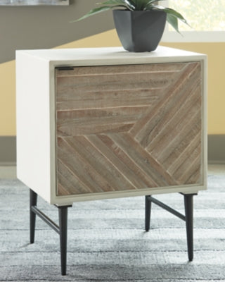 Ashley Furniture Dorvale Accent Cabinet White;Brown/Beige