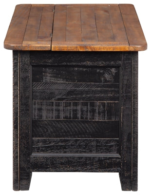 Ashley Furniture Dashbury Storage Trunk Black/Gray;Brown/Beige