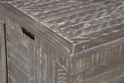 Ashley Furniture Coltport Storage Trunk Black/Gray